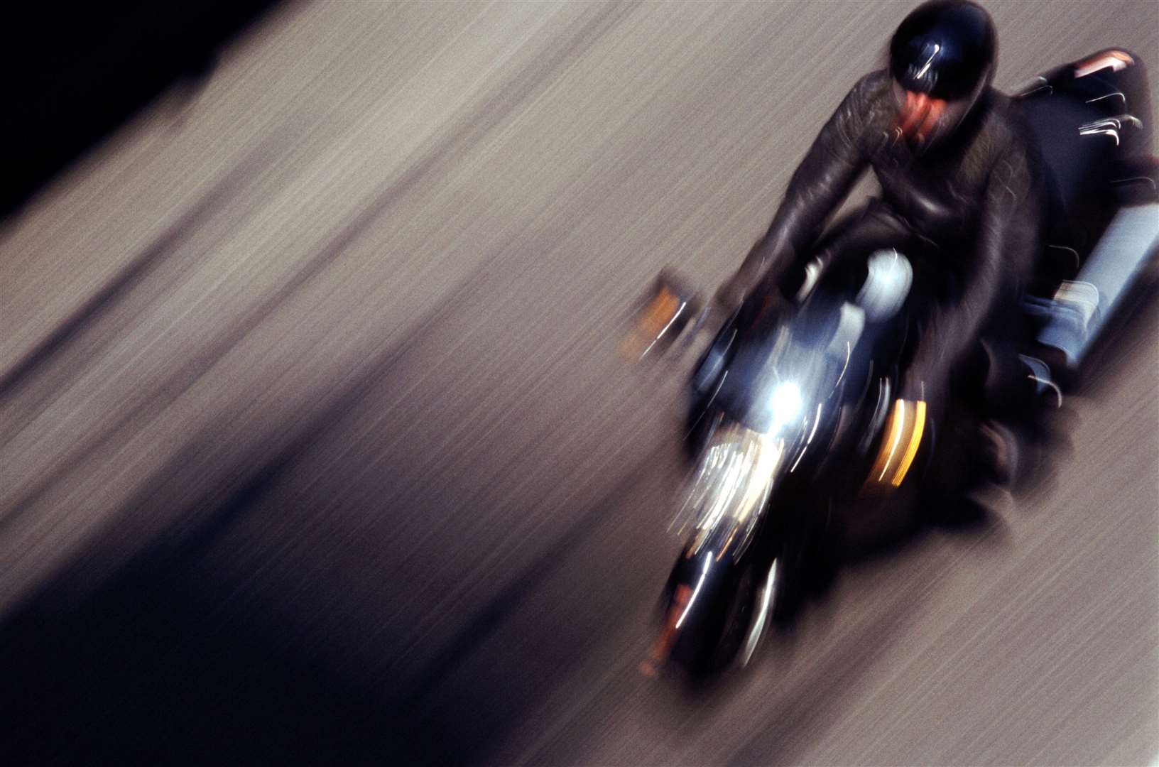 Stock pic: Man riding a motorbike