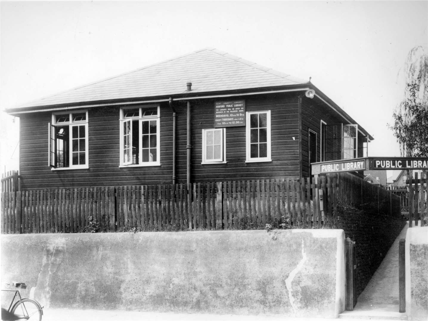 Canterbury's first public library, pictured here in 1934