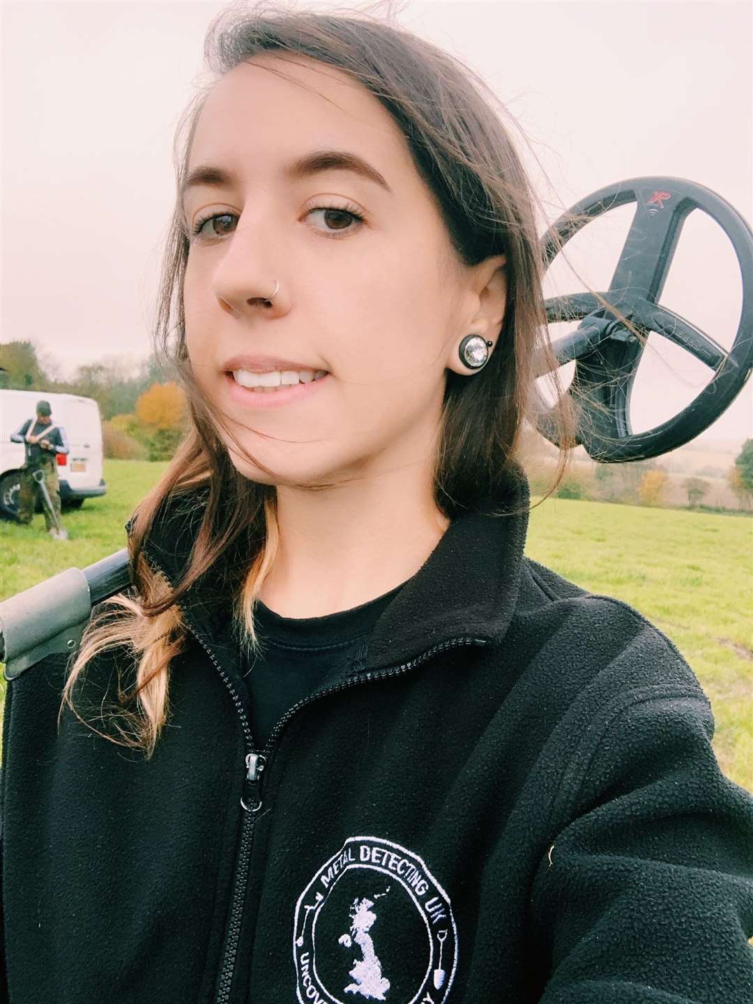 Emma Pierce, 29, started metal detecting six years ago because of her love for history