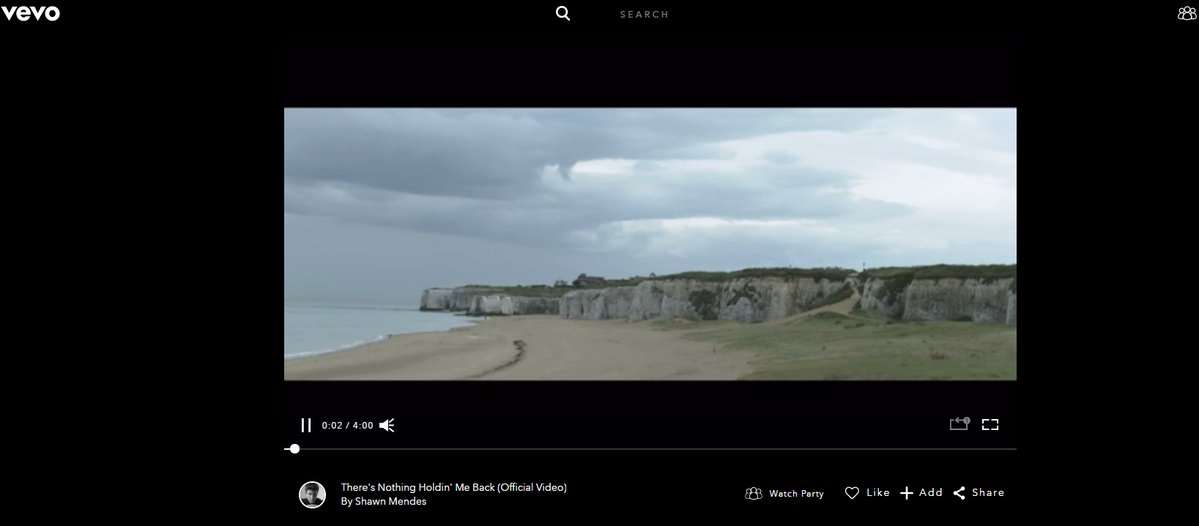 Botany Bay at the beginning on the video. Picture: vevo