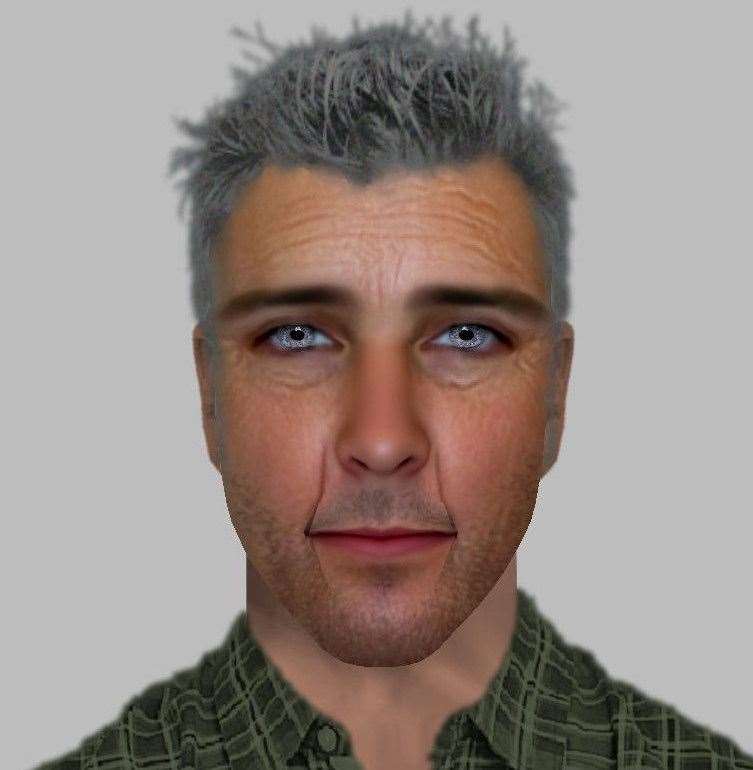 A computer-generated image of a man has been released after a sex attack in Station Road, Herne Bay. Picture: Kent Police