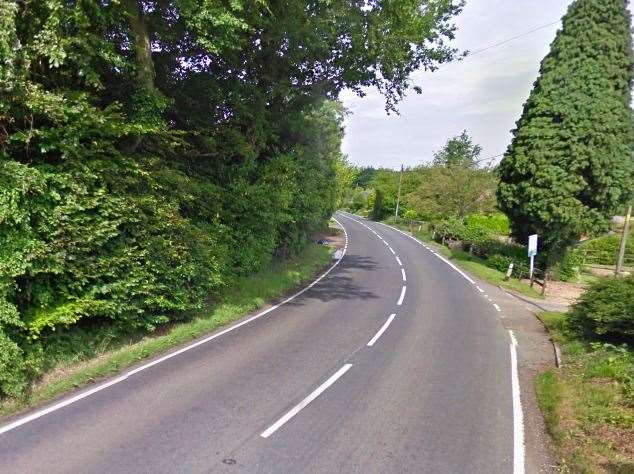 Part of the A251 has been closed. Picture: Google
