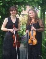 Florianne Peycelon, left, and Kathy Shave who are performing in Sandwich
