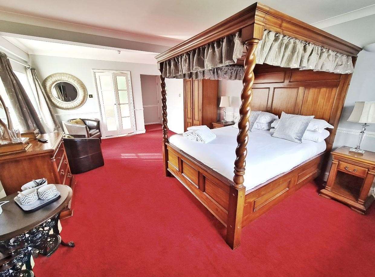 One of the hotel's more luxurious bedrooms. Picture: Blazing Donkey Country Hotel