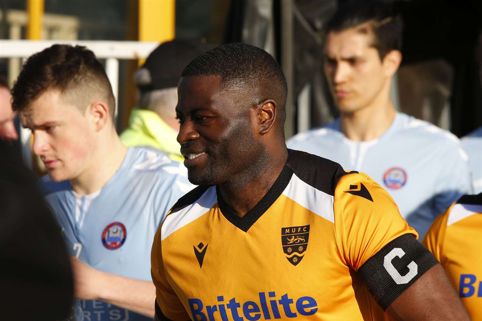 Club captain George Elokobi has agreed a new deal with Maidstone United Picture: Andy Jones