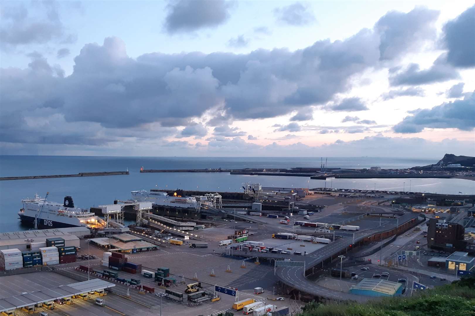Police were called to the Port of Dover this morning