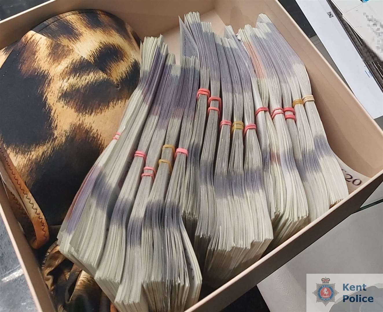 Police also seized cash from a house in Gravesend