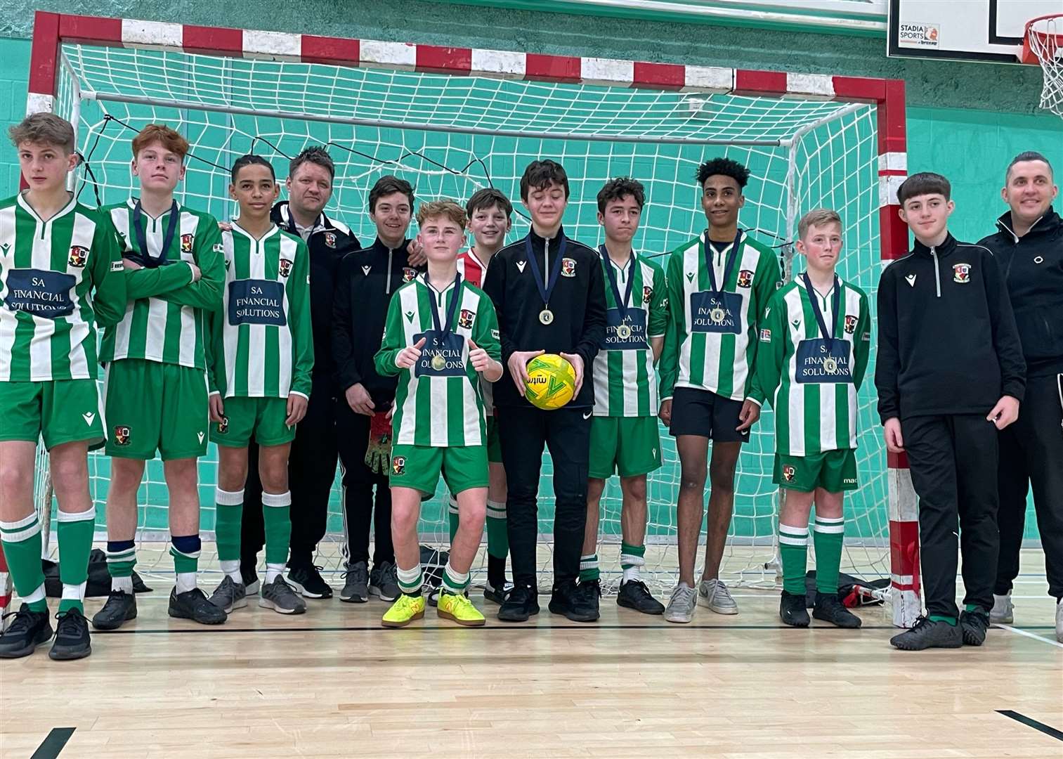Rusthall FC United - under-14 boys' winners at the FA Pokémon Futsal Youth Cup. Picture: Kent FA