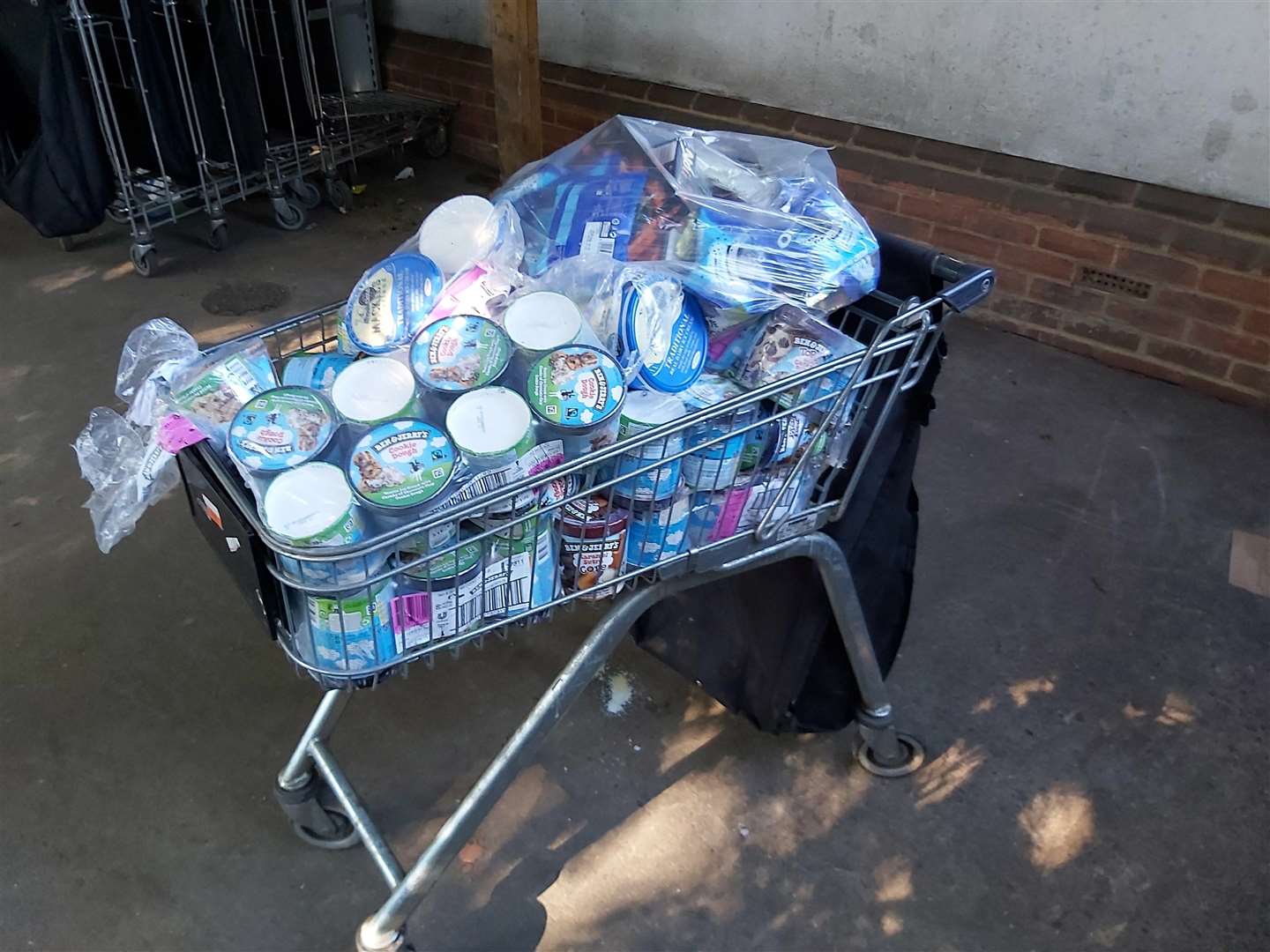 The mammoth haul of ice creams was quickly found by PCSOs. Picture: Kent Police