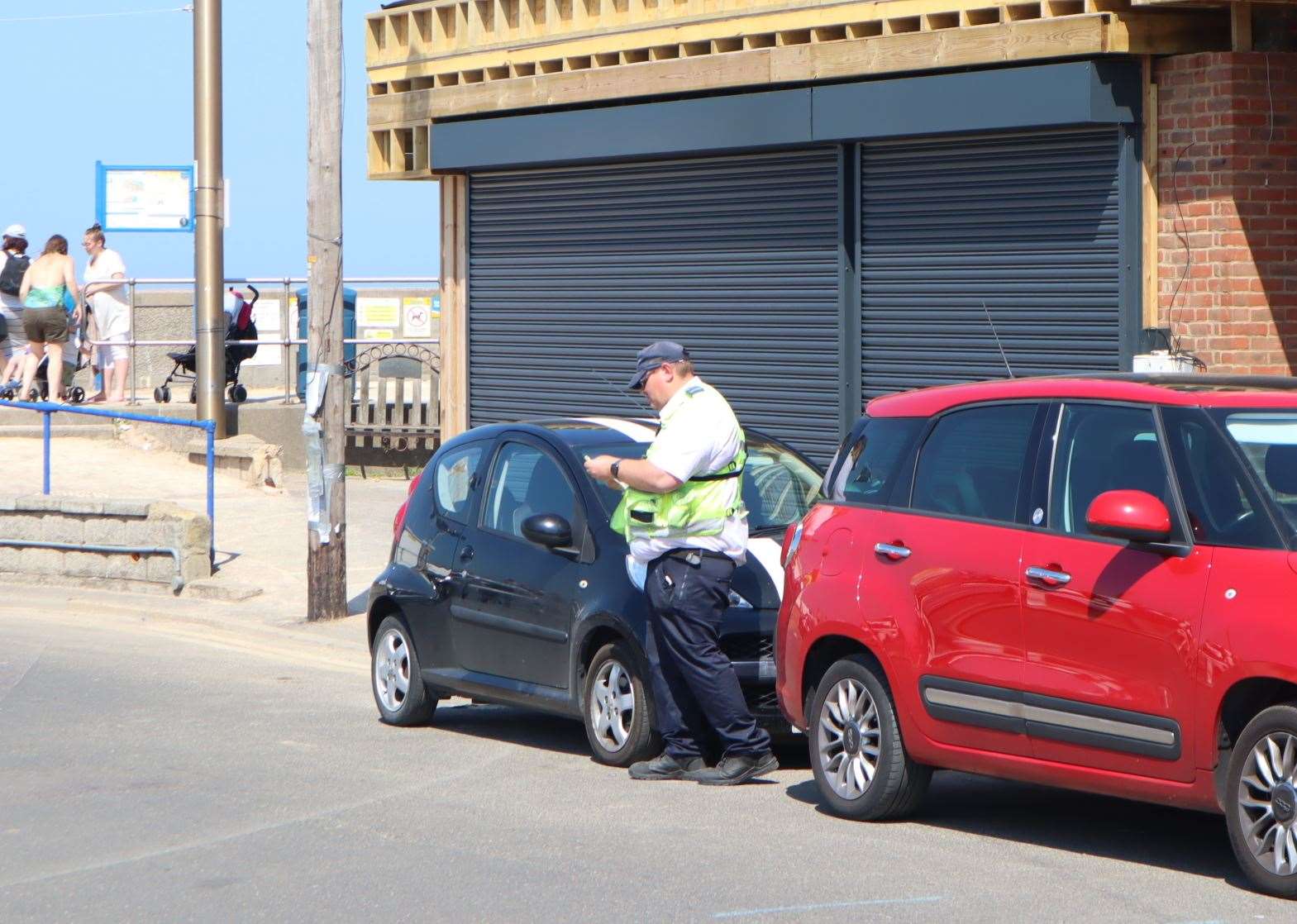 Oops! Traffic wardens are on your case at Leysdown, Sheppey