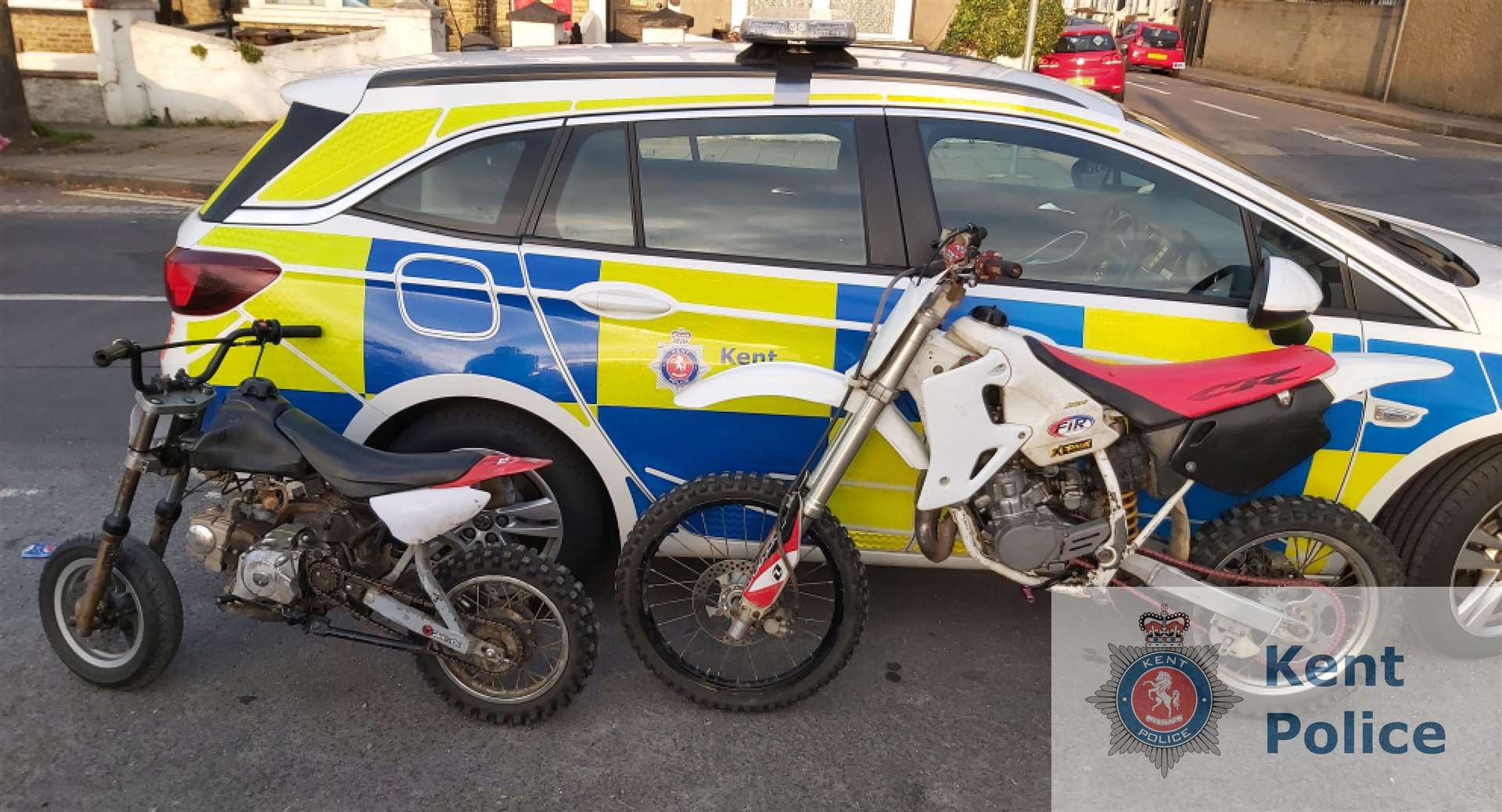 Bike's seized by officers across Maidstone and Medway