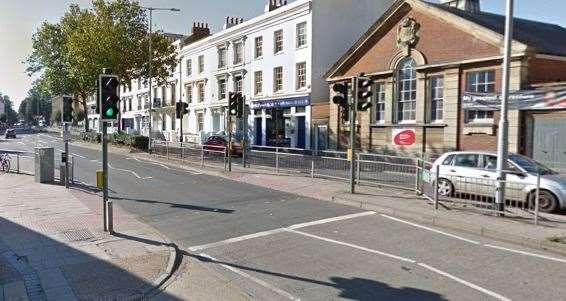 The pedestrian was hit in St George's Place, Canterbury
