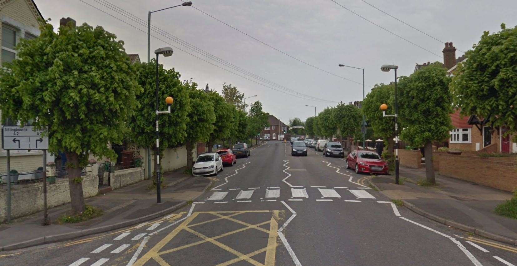 A woman has been taken to hospital after being hit by a car in Rock Avenue, Gillingham. Picture: Google Images