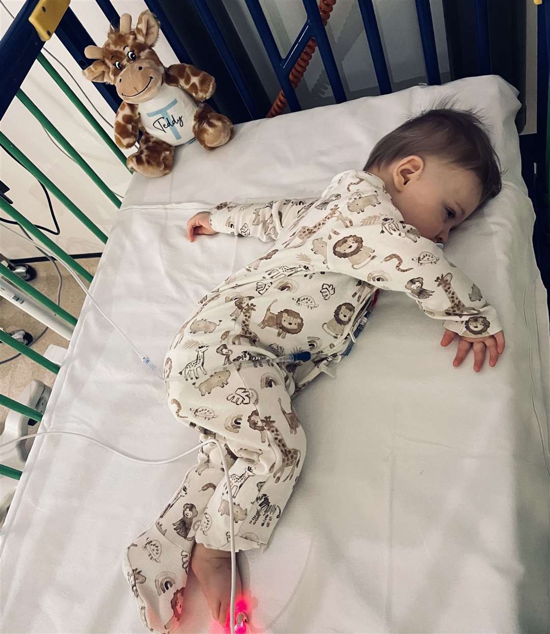Teddy is undergoing treatment at Great Ormond Street Hospital for Children in London
