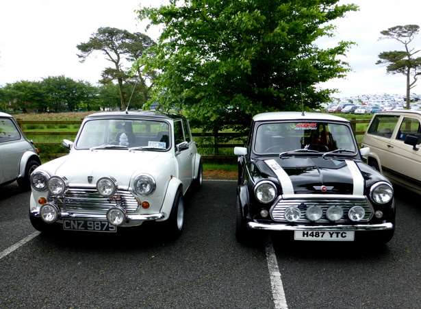 Two classic Minis were damaged in the incident. Stock image