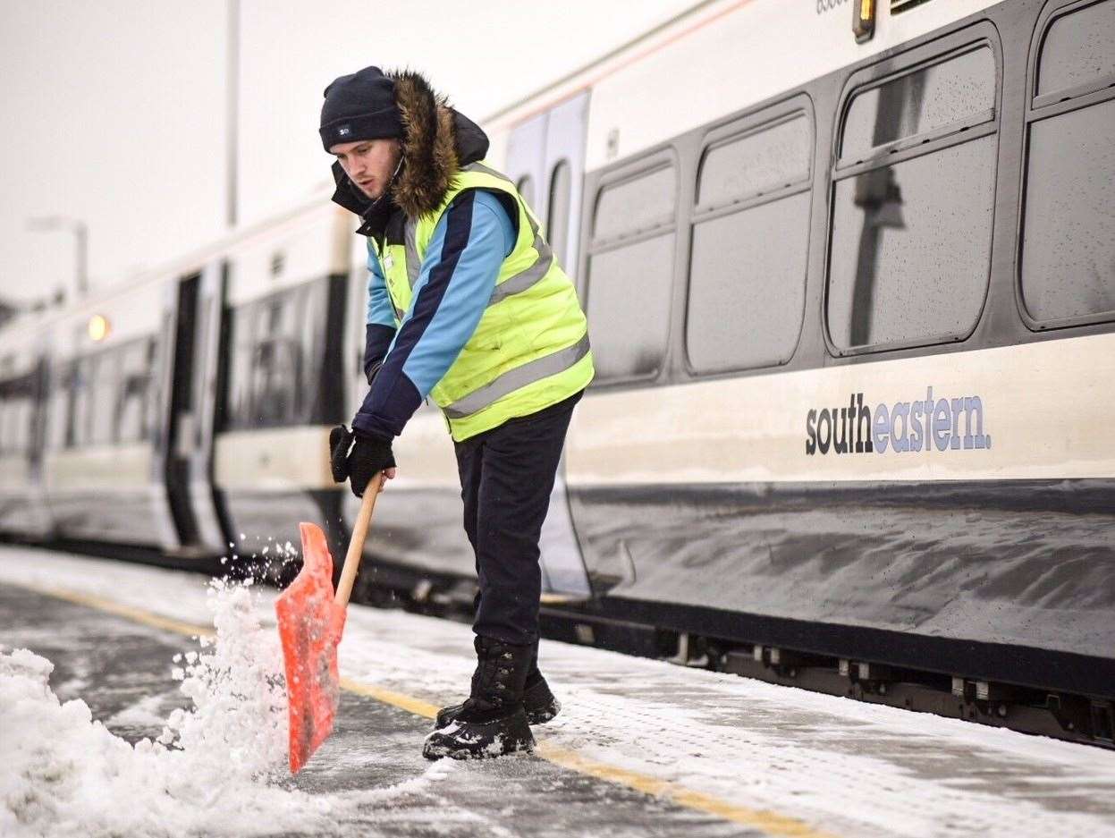 Many train services will be suspended during the cold snap