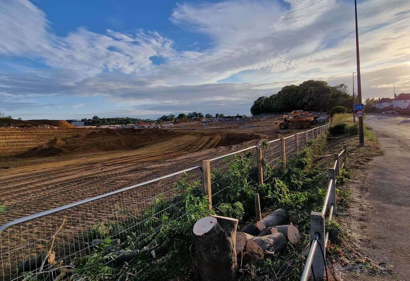 Work started on the housing development in May. Picture: Sue Boulter