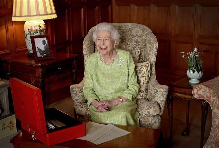 The Queen working on her red boxes at Sandringham House (Chris Jackson/Buckingham Palace/PA)
