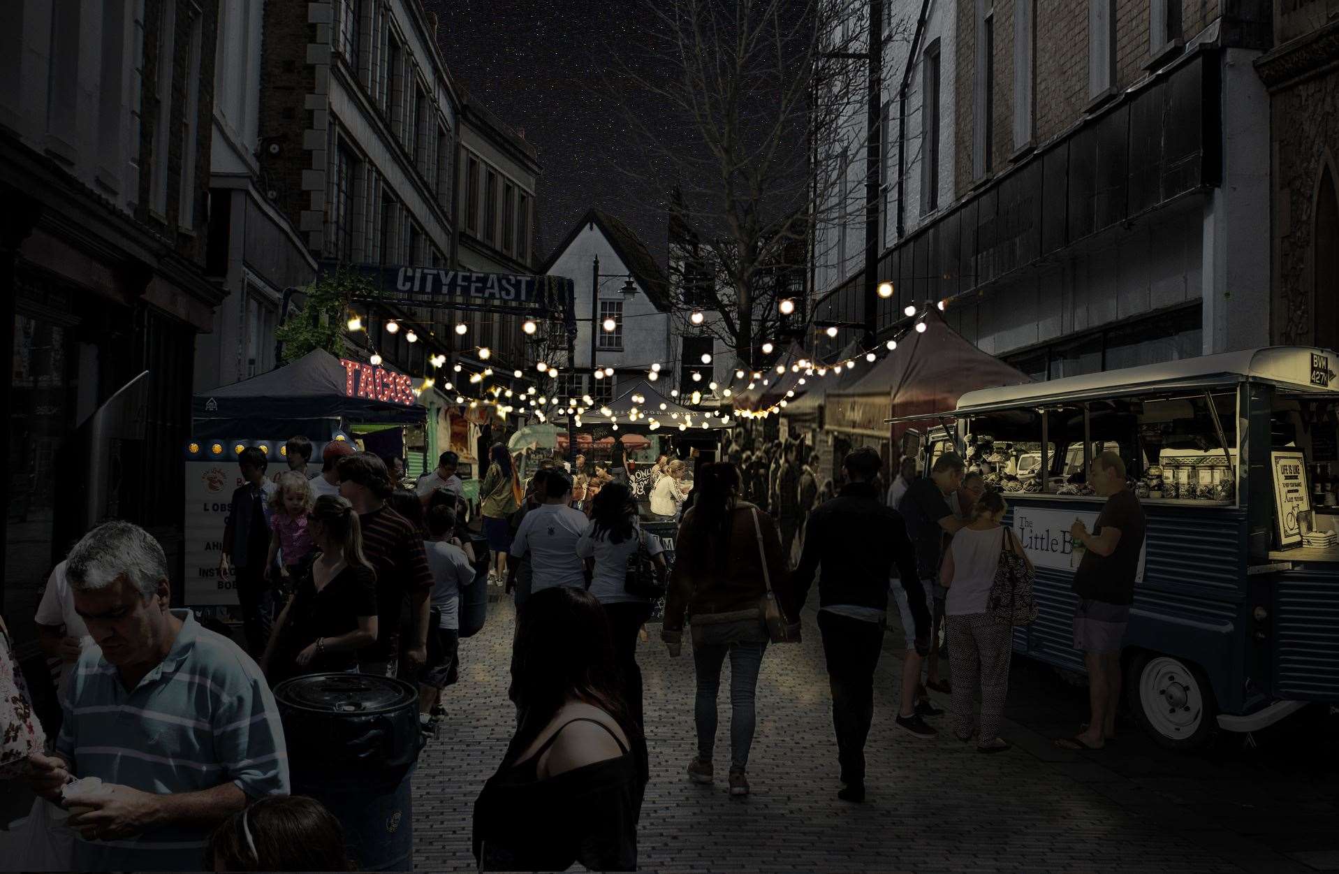 How City Feast could look by night. Picture: City Feast