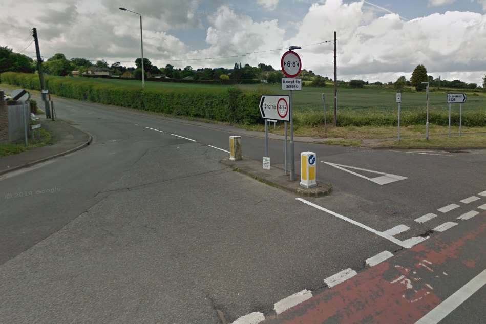 A car was targeted in Forge Lane in Higham. Picture: Google Streetview