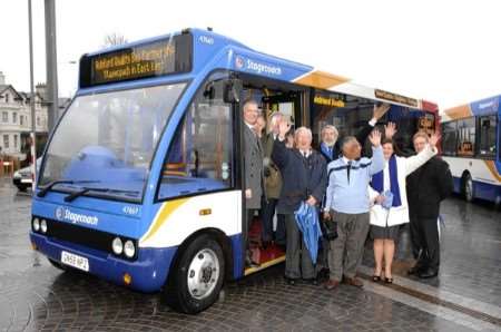The launch of the new buses