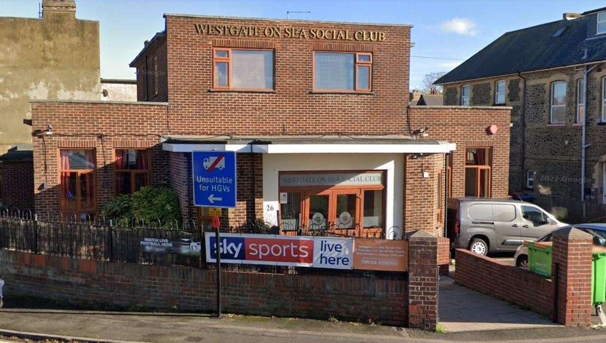 The incident happened at Westgate-on-Sea Social Club. Picture: Google