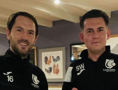 Canterbury City's former management duo of Dan Lawrence and Sam Wilson have teamed up at Herne Bay to run the under-18s