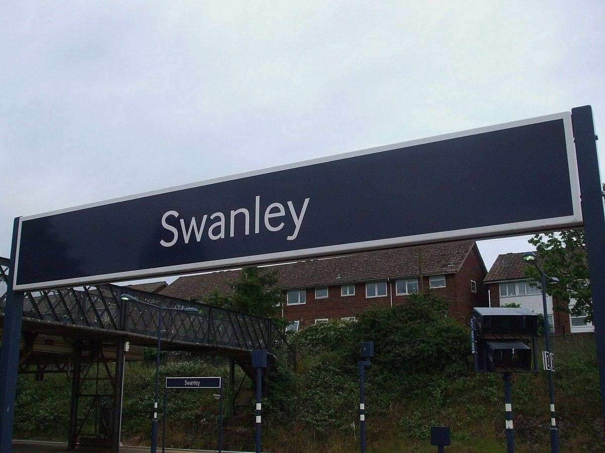 The 24-year-old woman was walking to Swanley railway station when the incident happened