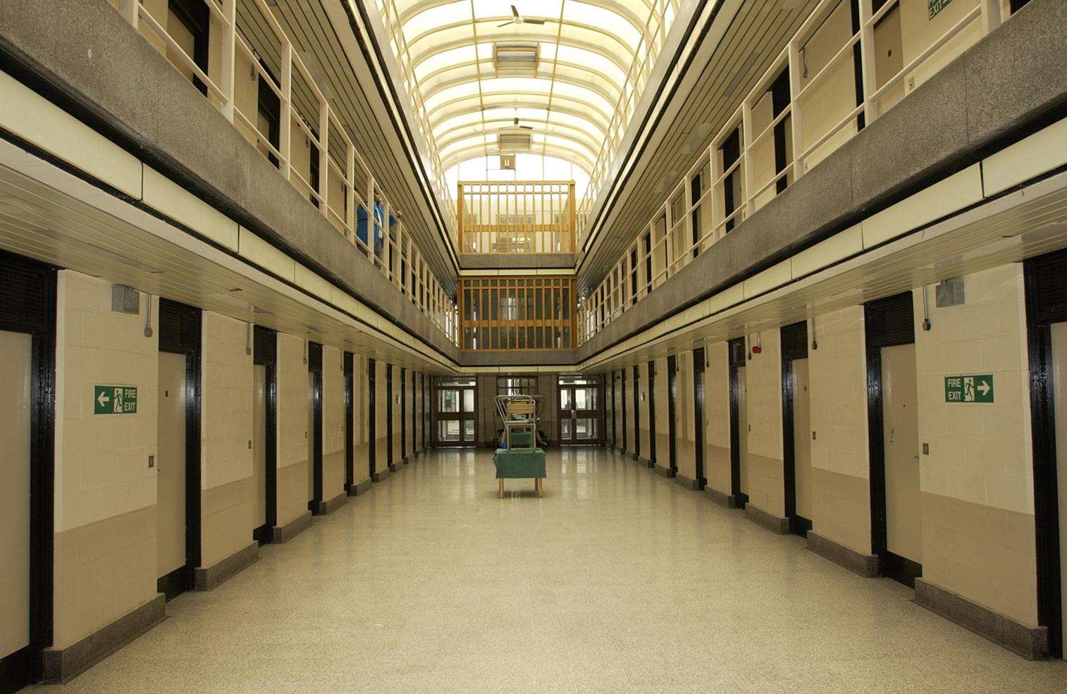 The inside of the prison