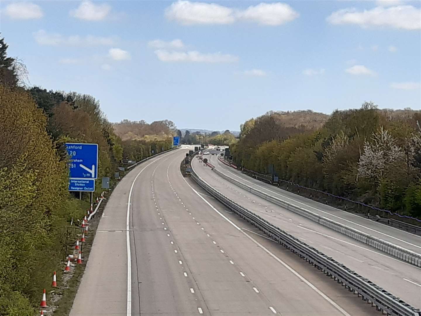 The M20 has now been cleared