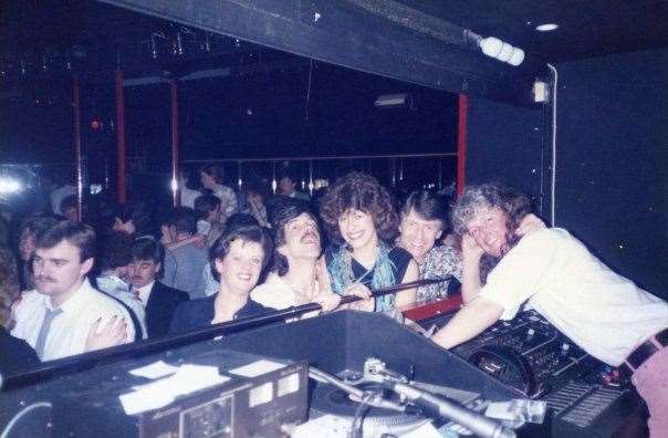 Inside the Warehouse nightclub in Maidstone in the 1980s. Picture: Mick Clark