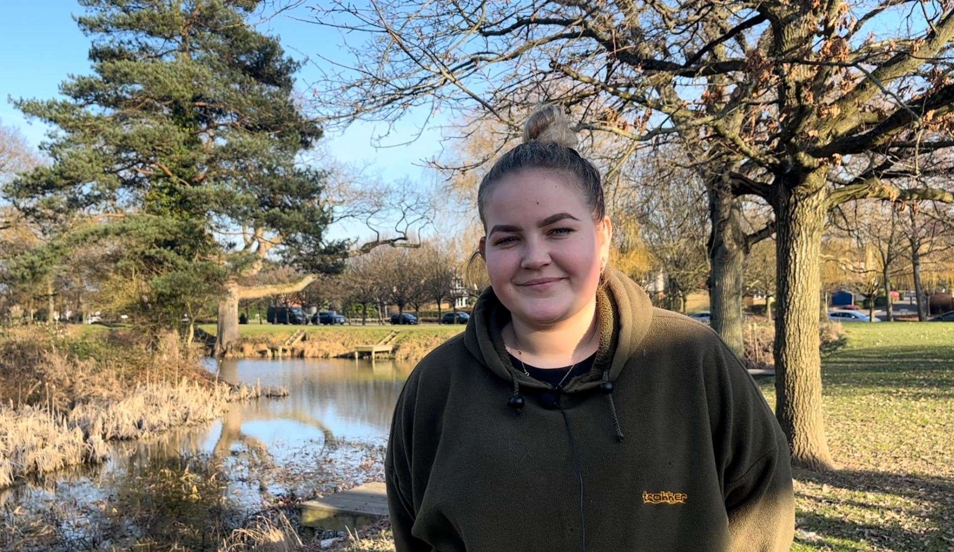 Jemma Coales, 23, says fishing has helped her mental health hugely