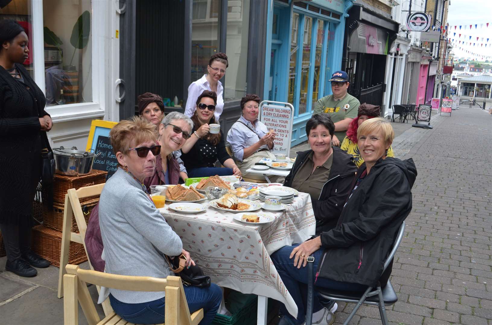 Others enjoyed some fresh sandwiches and cakes in town to celebrate the 75th anniversary of D-Day. Picture: Jason Arthur (11910665)