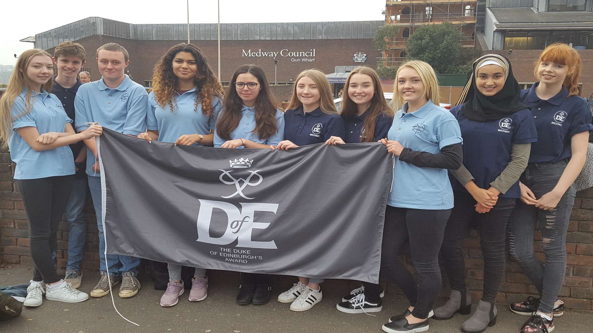 The Medway DofE Youth Panel before the cabinet meeting