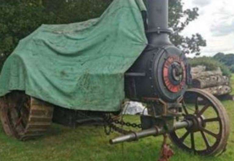 The traction engine after the theft