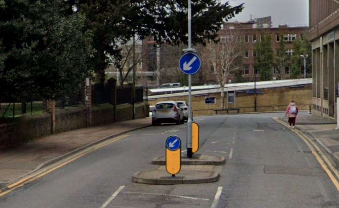A woman was found with multiple stab wounds in Station Road, Maidstone, on Friday. Picture: Google