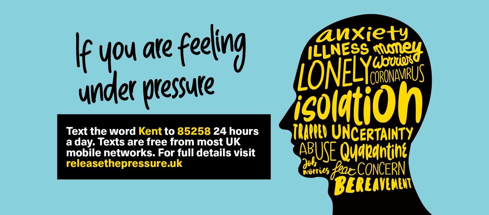 Don’t suffer in silence: text the word 'Kent' or 'Medway' to 85258