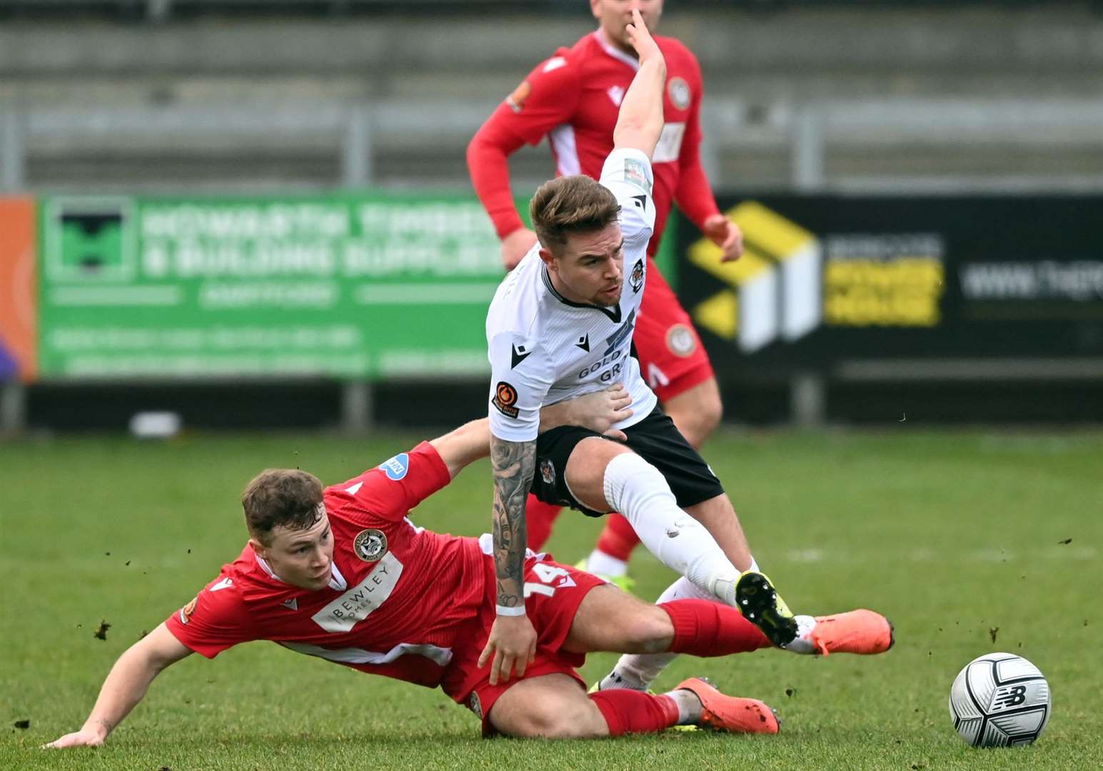 Jack Jebb in action for Dartford, who will start the new season away to St Albans. Picture: Keith Gillard