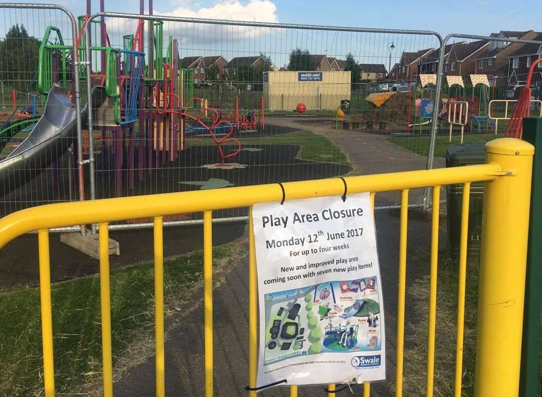 This Iwade play area is closed for a £40,000 revamp