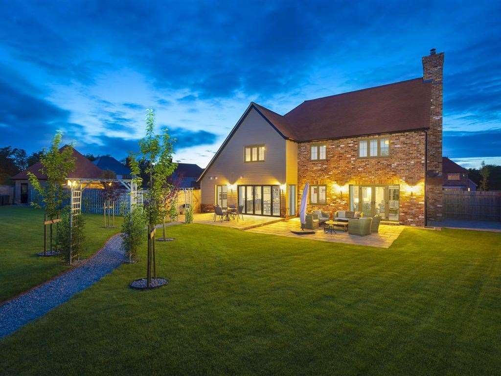 Greenery surrounds this modern Canterbury home. Photo: Zoopla