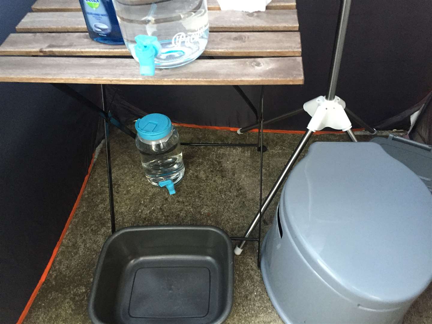 The tented toilet