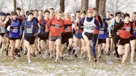 The start of the Kent Cross-Country Championships in 2008