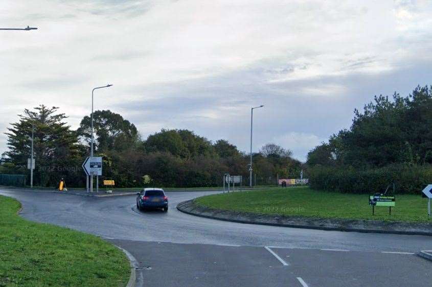 Police are hunting a driver involved in a collision on the A2990 Old Thanet Way, Herne Bay. Picture: Google