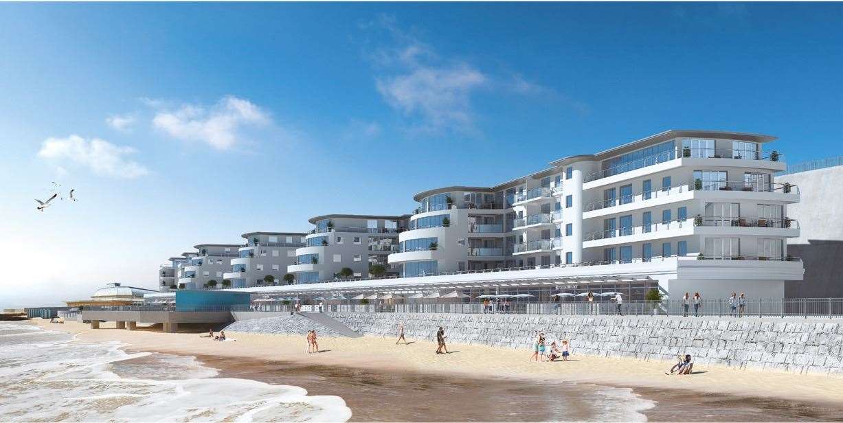 A CGI of the Royal Sands Ramsgate development. Picture: Blueberry Homes
