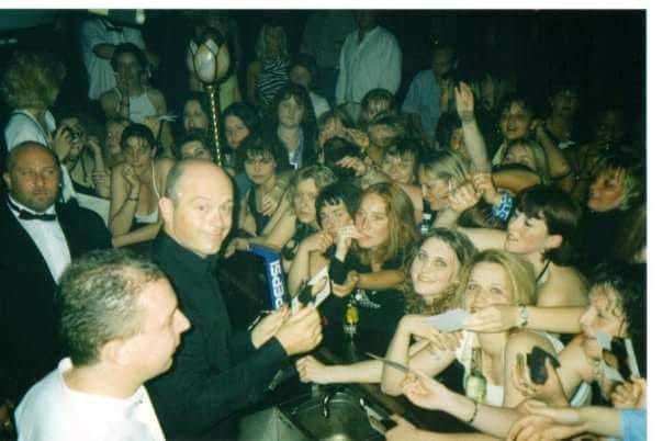 Clamouring to get close to Ross Kemp, AKA Grant Mitchell, at The Priz in Folkestone in the 1990s. Picture: Kev Goodwin