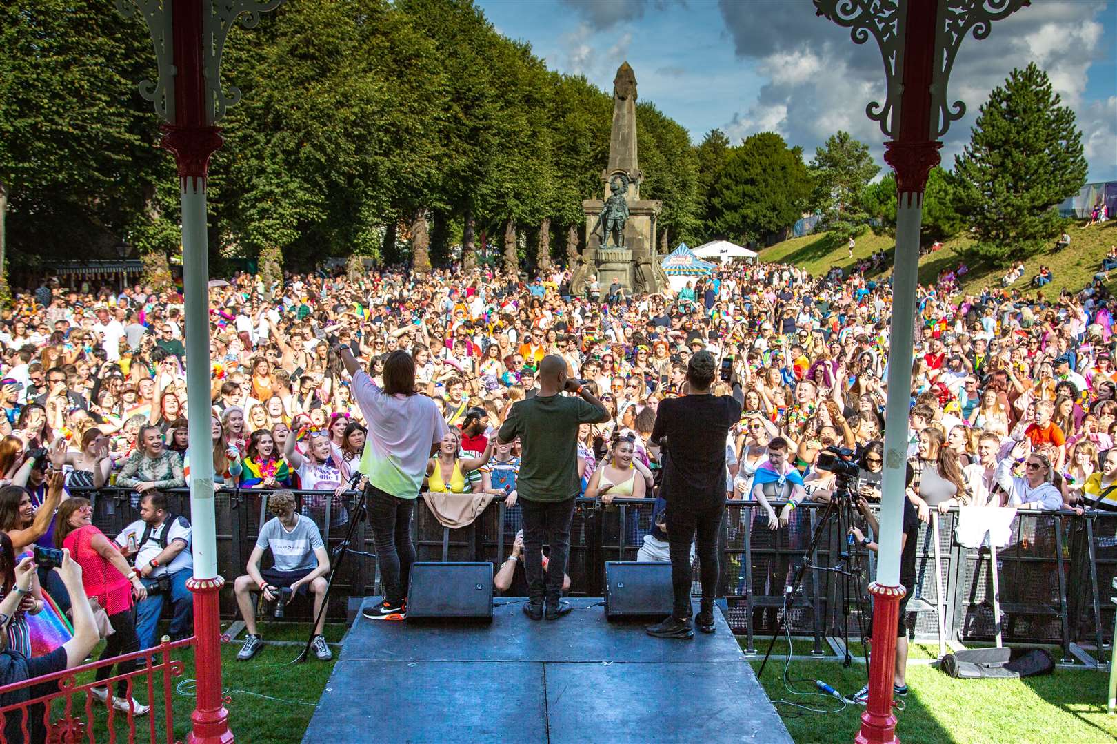 Together Festival will see 5ive, pictured here on stage at Canterbury Pride 2021, perform their pop hits. Picture: Michael East