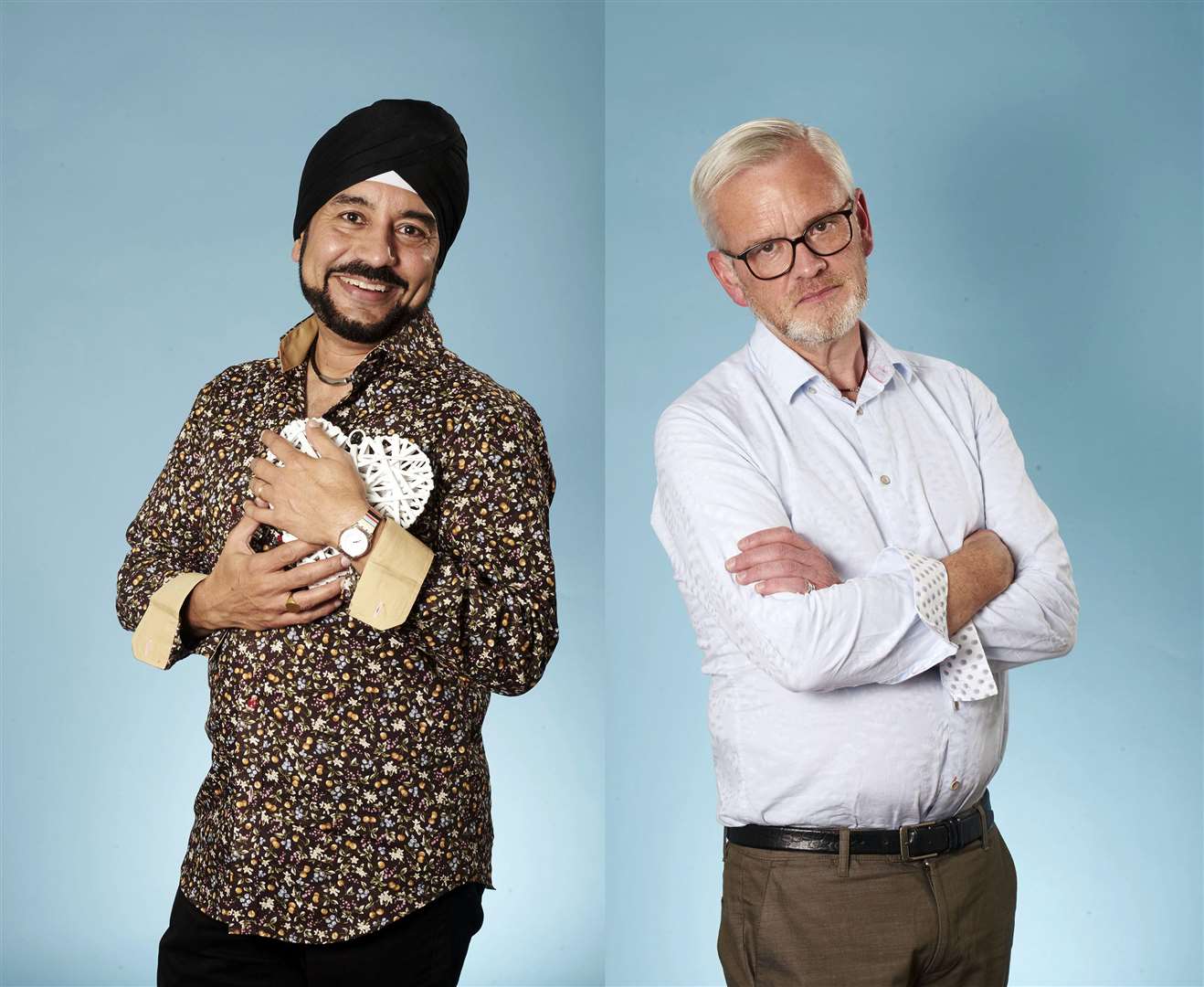 Dr Balwant and former Dean of Rochester Cathedral Mark Beach