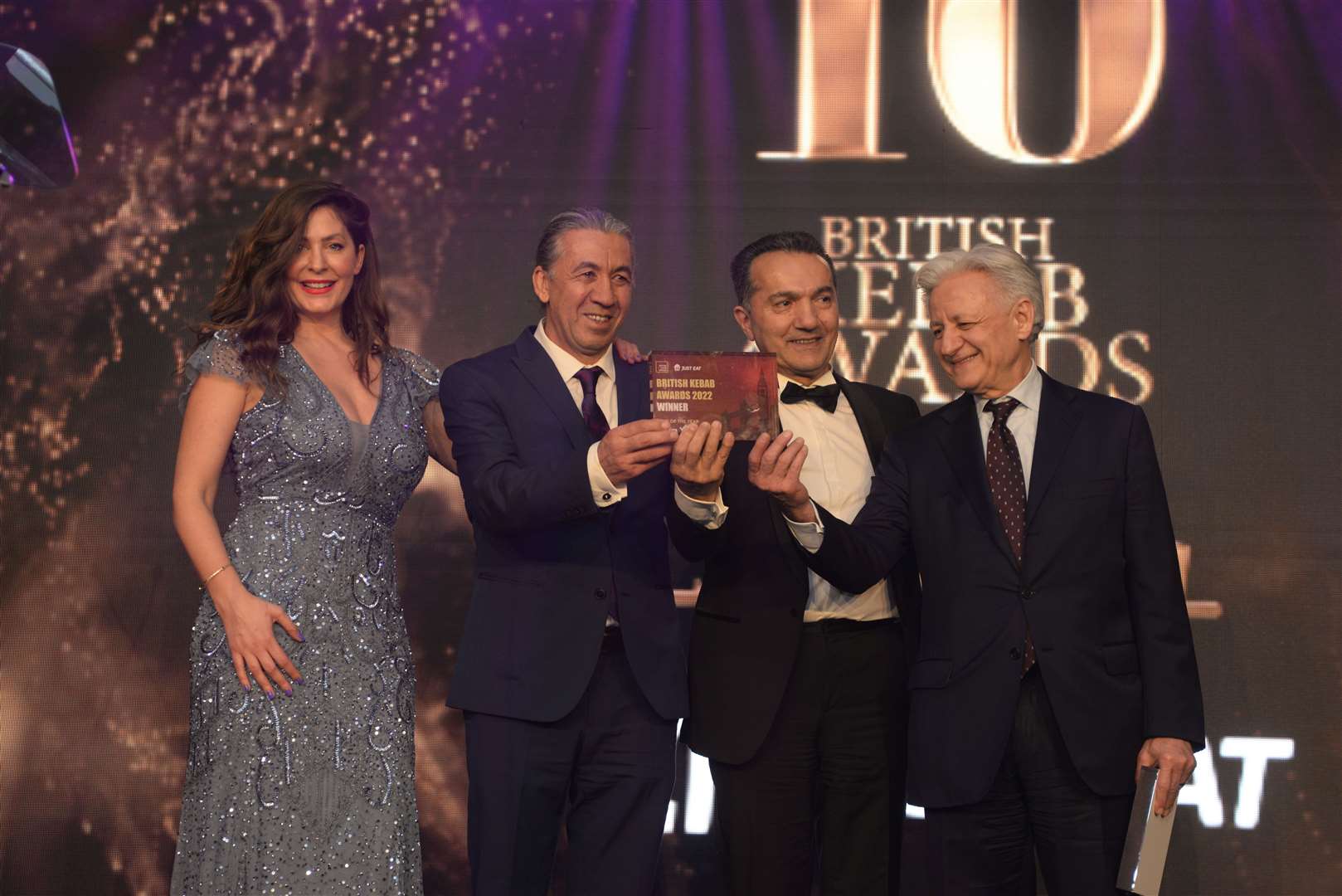 Tacim Yetis (middle left) winning chef of the year at the last British Kebab Awards. Picture: Centre for Turkish Studies