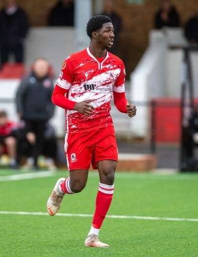 Ramsgate midfielder Denzelle Olopade Picture: Ian Scammell