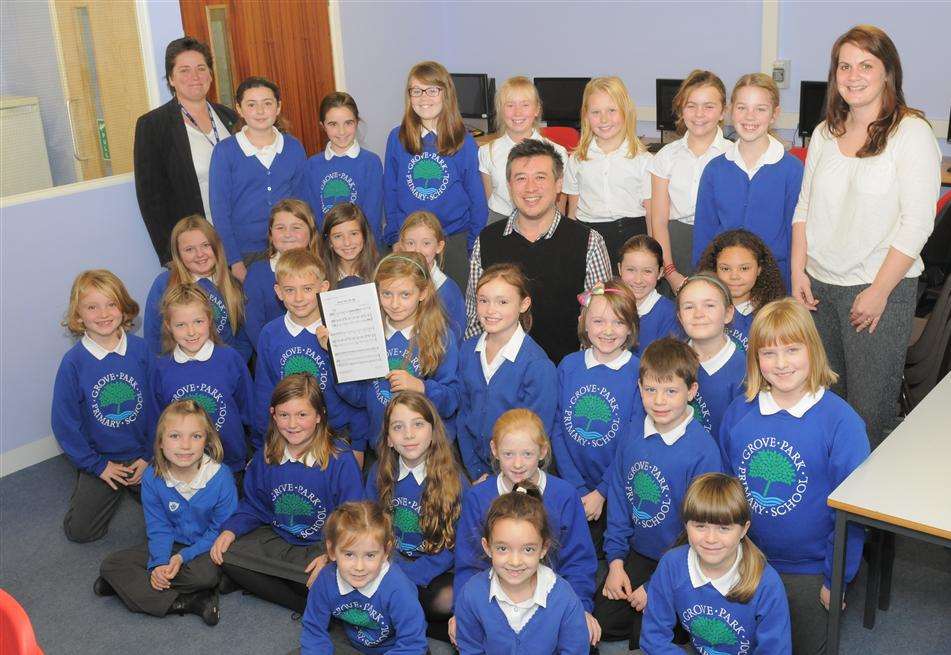Presentation for anti-bullying song at Grove Park Primary School, Sittingbourne
